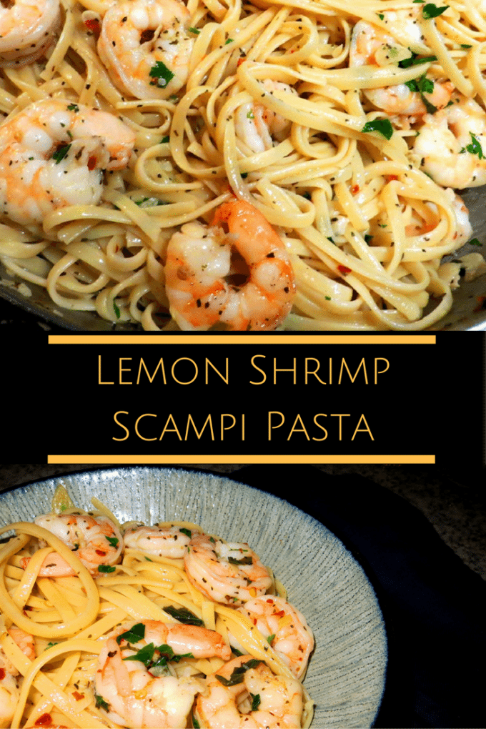 lemon Shrimp scampi pasta