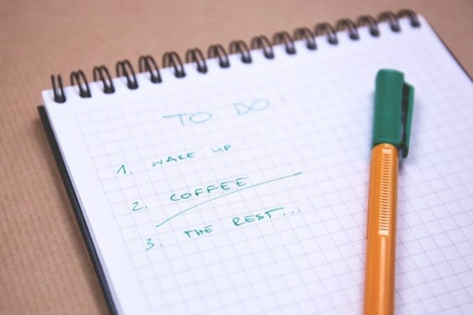 To do List to accomplish your goals