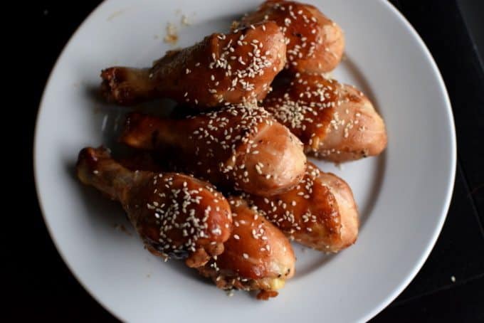 Marinated Brown Sugar and Soy Roasted Drumsticks